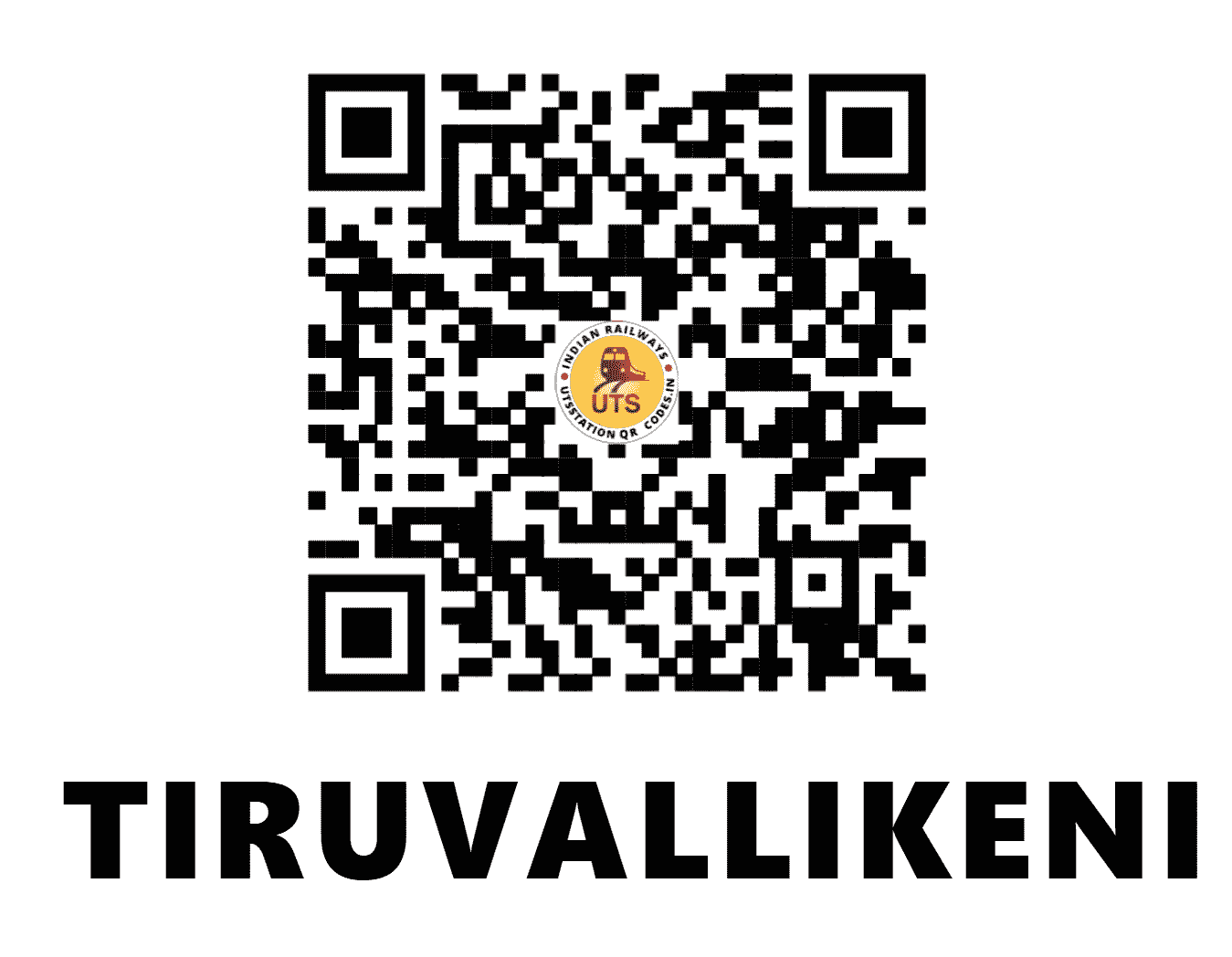 UTS QR Code for TIRUVALLIKENI - MTCN - SR (TAMIL NADU)